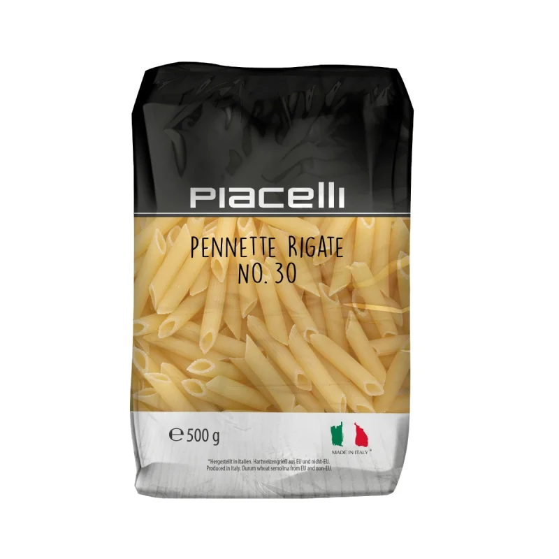 Паста Piacelli Pennette Rigate №30, 500 г