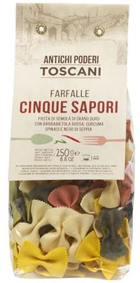 Паста Antichi Poderi Farfalle 5 цвята, 250 г