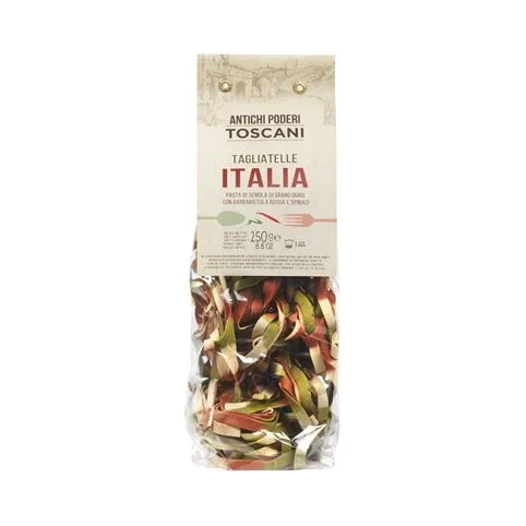 Паста Antichi Poderi Tagliatelle Italia, трицветна, 250 г - Antichi Poderi