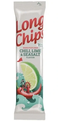Чипс Long Chips чили,лайм и морска сол 75 г