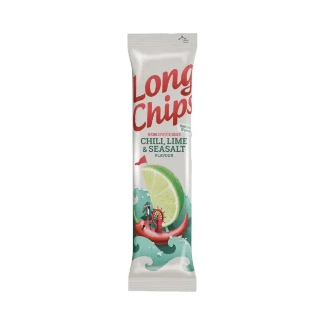 Чипс Long Chips чили,лайм и морска сол 75 г
