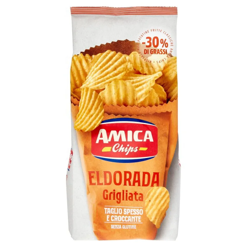 Печен чипс амика алфредо къдрав 130 г