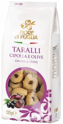 Соленки/тарали Fiore Di Puglia Cipolla Olive 250 г