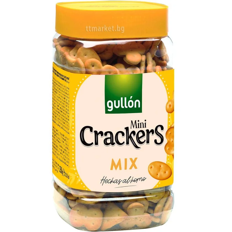 Мини крекери Gullon Pick Mix Cocktail, буркан 350 г