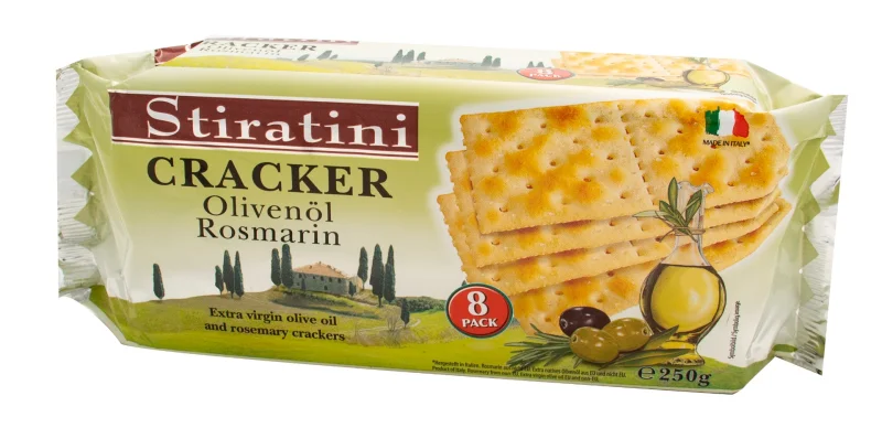 Крекери Stiratini с маслиново масло и розмарин, 250 г