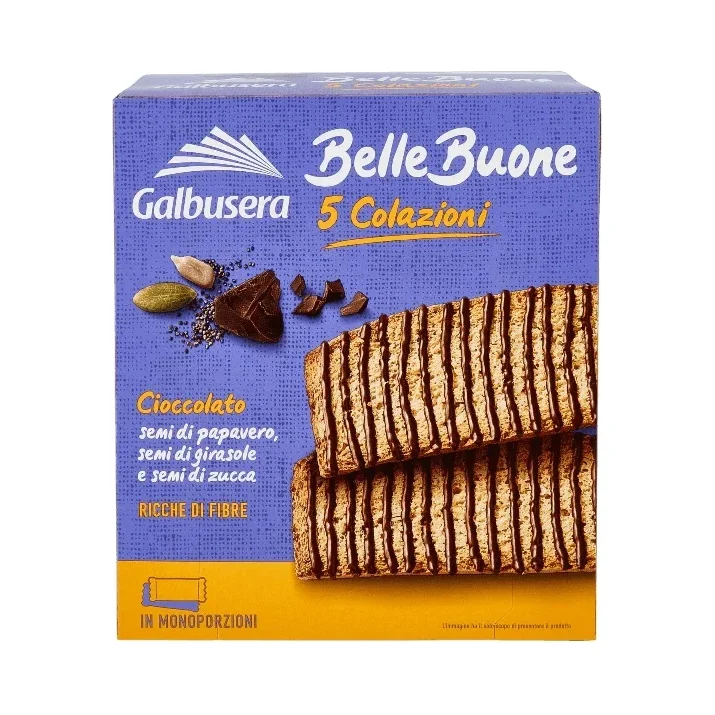 Бисквити с шоколад и семена Galbusera Belle Buone 210 г - Galbusera