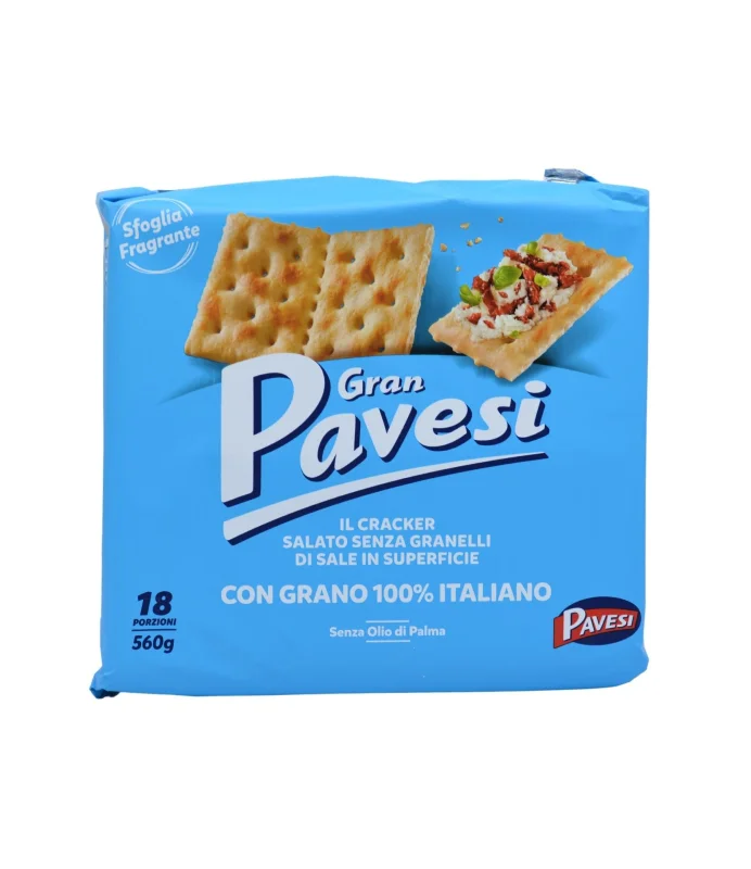 Пшенични крекери Gran Pavesi класик 560 г, без сол