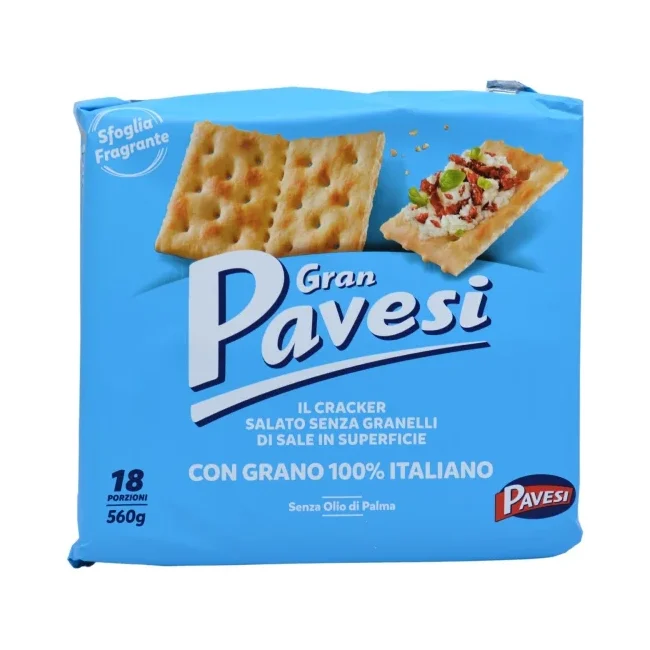 Пшенични крекери Gran Pavesi класик 560 г, без сол - Pavesi