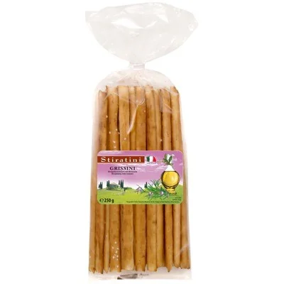 Гризини Stiratini с розмарин в плик 250 г