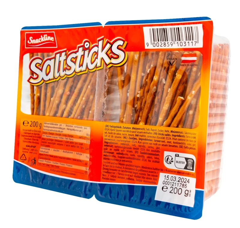 Солети със сол Snackline /двойна опаковка/ 200 г
