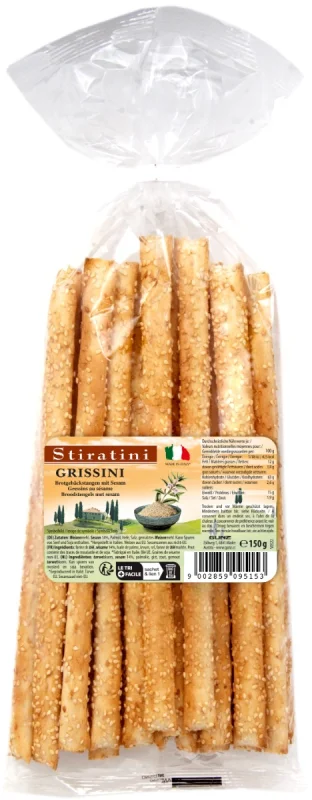 Гризини Stiratini със сусам в плик, 150 г