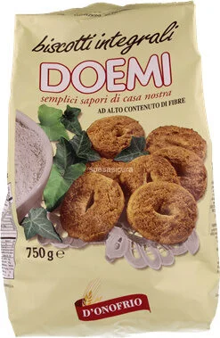 Пълнозърнести бисквити Doemi 750 г