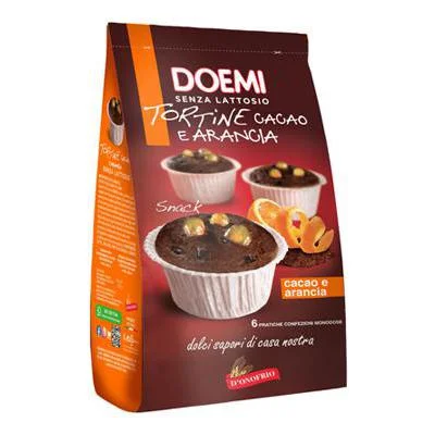 Кексчета с какао и портокалови парченца, 250 г Doemi Tortine - Doemi