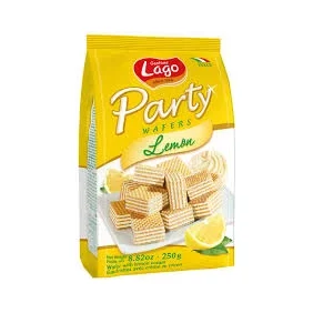 Мини вафли Lago Party лимон 250 г - Lago