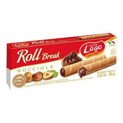 Пурички Lago Roll Break с лешников крем 80 г - Lago