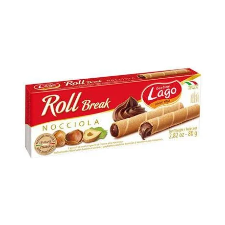 Пурички Lago Roll Break с лешников крем 80 г - Lago