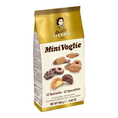 Бисквити асорти Vicenzi Minivoglie в плик 250 г - Vicenzi