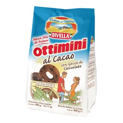 Бисквити с какао Divella Ottimini 400 г