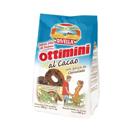 Бисквити с какао Divella Ottimini 400 г - DIVELLA