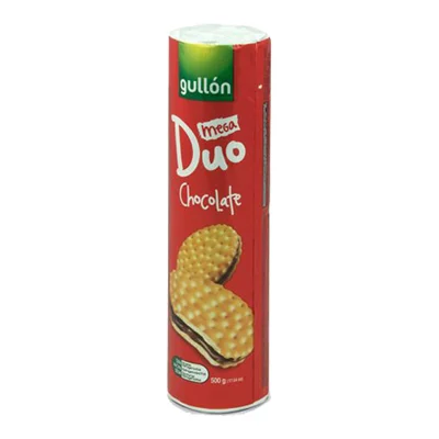 Бисквити сандвич Gullon Mega Duo с шоколад, 500 г