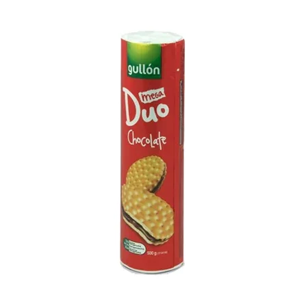 Бисквити сандвич Gullon Mega Duo с шоколад, 500 г - Gullón