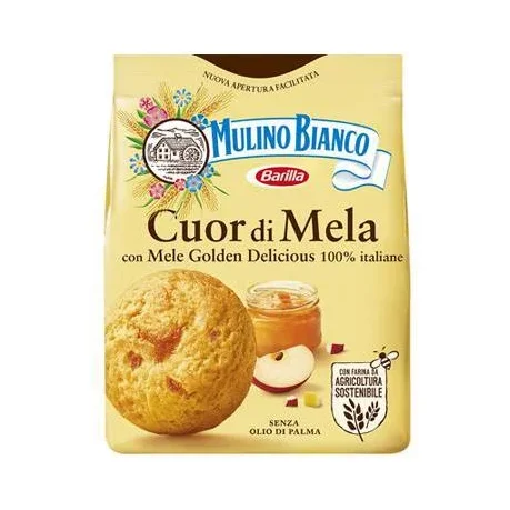Бисквити с ябълка Mulino Bianco Cuor Di Mela, 300г - Barilla