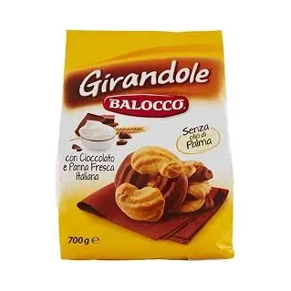 Бисквити с шоколад и сметана Girandole Balocco 700 г - Balocco