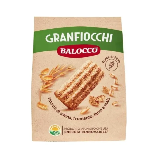Бисквити Granfiocchi Balocco 700 г, пълнозърнести - Balocco