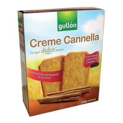 Хрупкави бисквити Gullon с канела 470 г