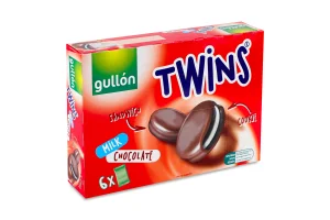 Бисквити Gullon Twins с млечен шоколад 252 г