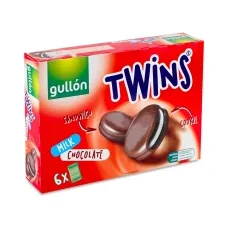 Бисквити Gullon Twins с млечен шоколад 252 г - Gullón