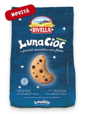 Бисквити Divella Ottimini Luna Cioccolato Grunchy 350 г