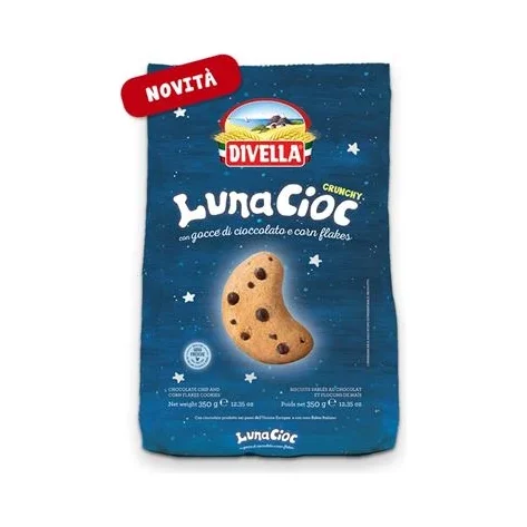 Бисквити Divella Ottimini Luna Cioccolato Grunchy 350 г - DIVELLA