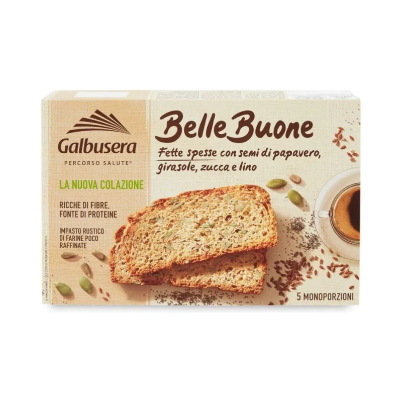 Бисквити със семена мак,тиква,слънчоглед Galbusera Belle Buone 200 г - Galbusera