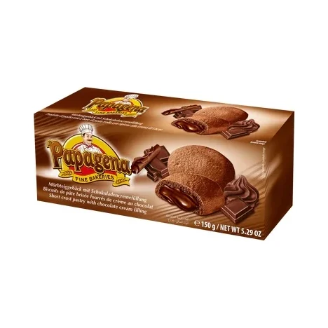 Бисквити Papagena с шоколадов пълнеж 150 г - Papagena