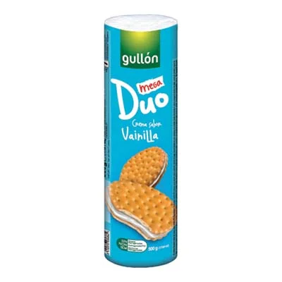 Бисквити Gullon Mega Duo ванилия 500 г