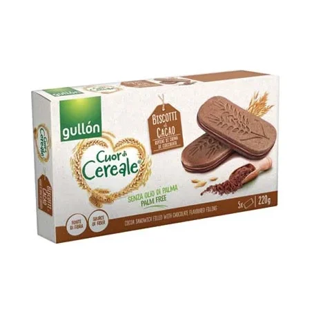 Бисквити Gullon Sandwich Dark Cacao 200 г - Gullón