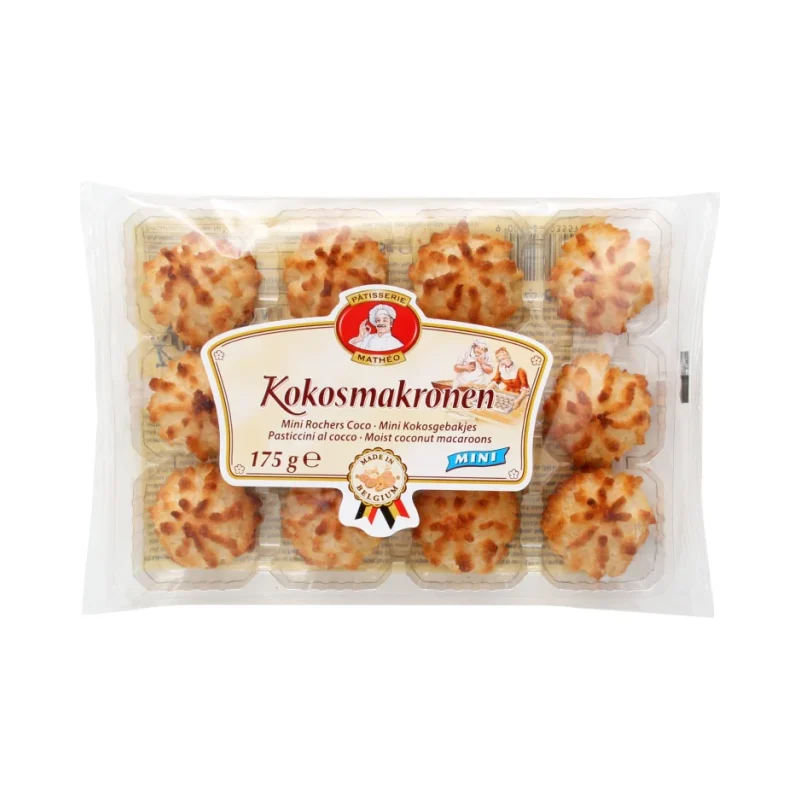 Мини кокосови бисквити Matheo, 175 г - Matheo