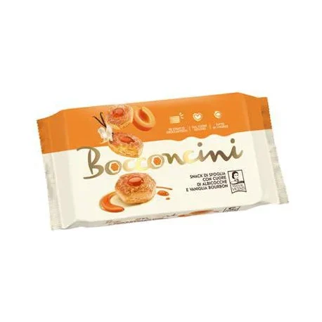 Бутерки Vicenzi Bocconcini с кайсия и ванилия 90 г - Vicenzi