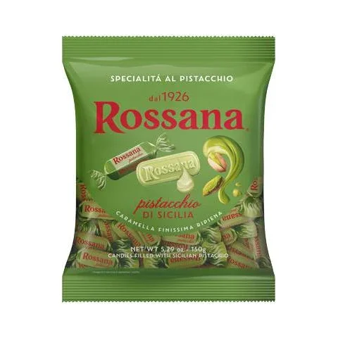 Бонбони Rossana с вкус на шам фъстък 150 г в плик - Rossana