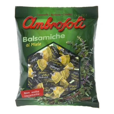 Бонбони Ambrosoli Balsamiche Al Miele с евкалипт, плик 135 г
