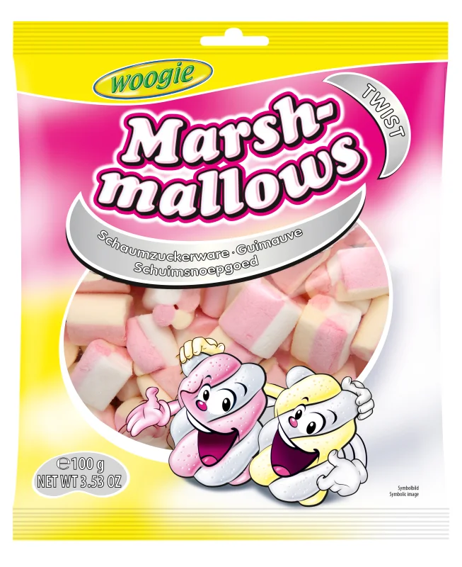 Бонбони маршмелоу Woogie Twist, 100 г