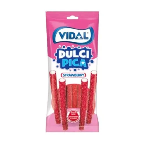 Vidal желирани бонбони, кисели ягодови моливи, 90 г - Vidal