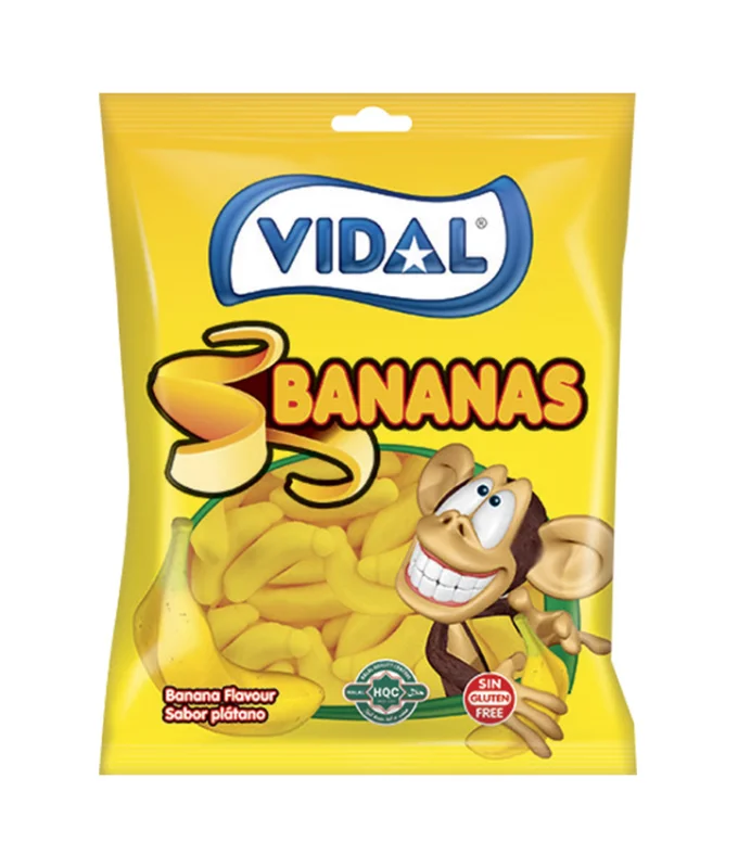 Vidal желирани бонбони банани 90 г - Vidal