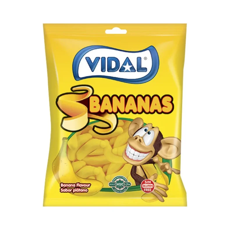 Vidal желирани бонбони банани 90 г - Vidal