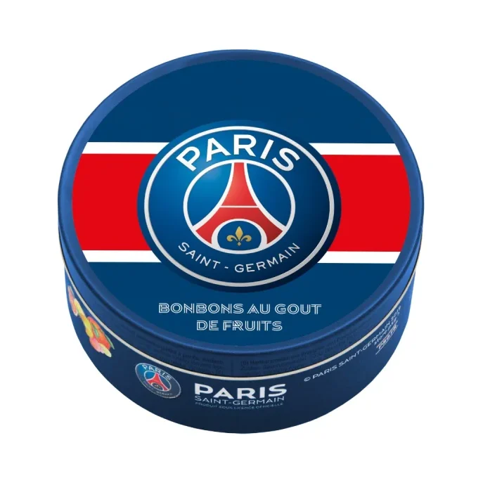 Плодови бонбони Psg Paris метална кутия, 200 г - Psg Paris