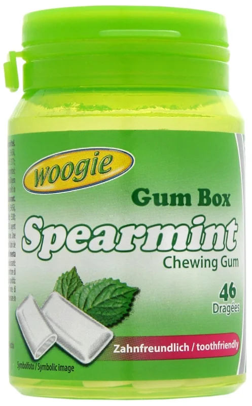 Дъвки-драже Woogie Spearmint, кутия 64 г