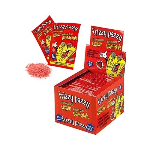 Пукащи дъвки Frizzy Pazzy ягода/дисплей