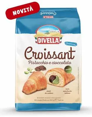 Кроасан Divella с крем шам фъстък и шоколад 210 г