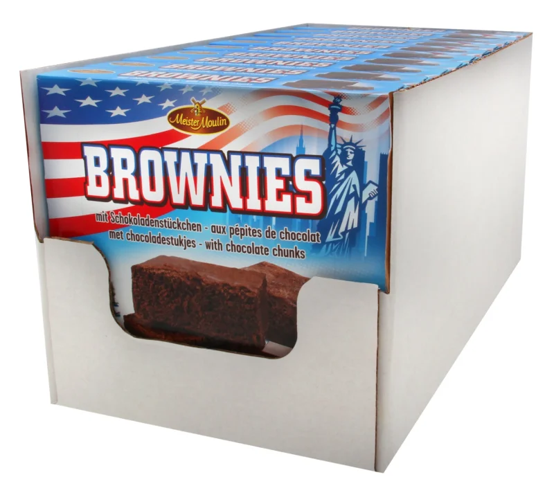 Кексчета Brownies с шоколадови парченца, кутия 240 г